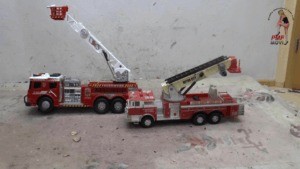 Fire Department Trucks Under Merciless Feet